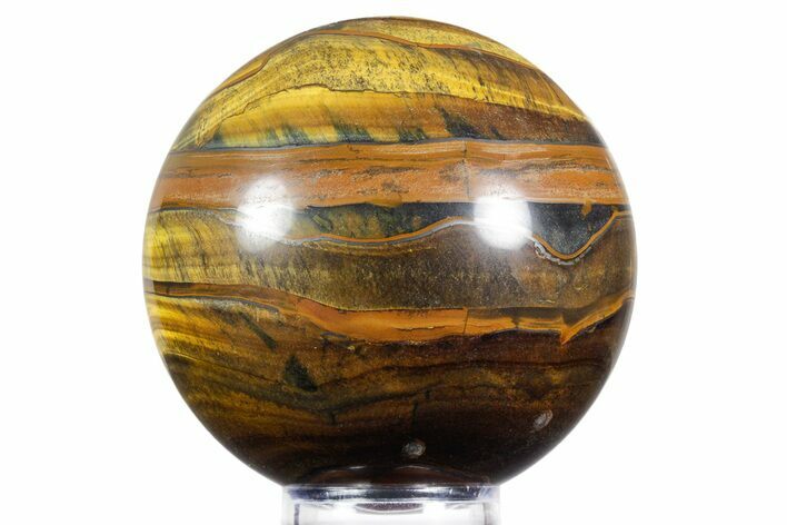 Polished Tiger's Eye Sphere - Top Quality #352472